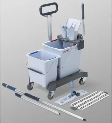 Produktbild von Vileda Professional US Pro Doppelfahreimer Ready-to-Go Set (ML) - 59x38x86 cm | Packung (1 Stück)
