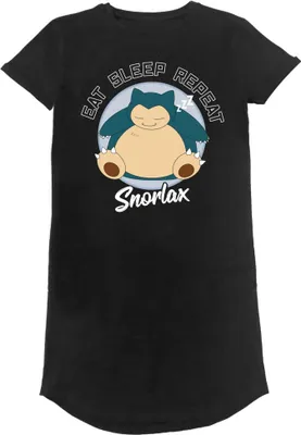 Obrázek produktu pro Pokemon - "Sleeping" dámské tričkové šaty HE714 (S) (Černá)