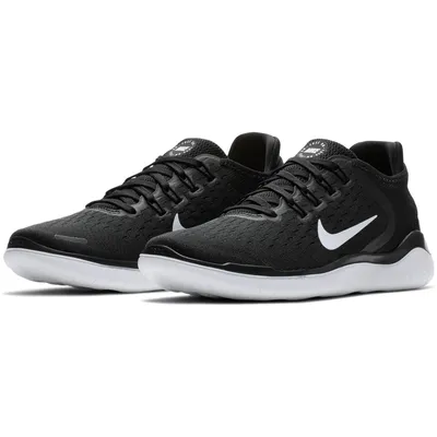 Produktbild von Nike Free RN 2018, Laufen, Weiblich, Erwachsener, Schwarz, Weiß, Einfarbig, Schnürverschluss