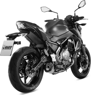 Produktbild von Mivv SPORT Schalldämpfer DELTA RACE Komplettanlage 2x1 Edelstahl Carbon Cap für KAWASAKI NINJA 650 B