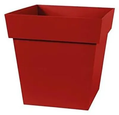Image de EDA Toskana quadratischer Topf - 50 cm - 87 L - Rot
