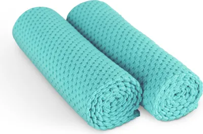 Zdjęcie produktu dla Ściereczka z mikrofibry Double Face 300gsm - 60cm x 40cm - (opakowanie 4 szt.) Turquoise