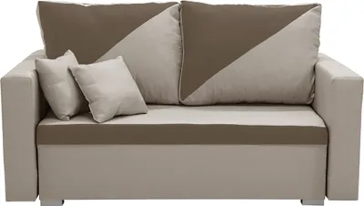 Produktbild von 2-Sitzer-Sofa mit Schlaffunktion ASTO2 - Braun/Beige