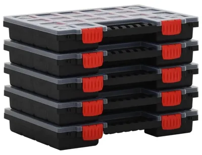 Obrázek produktu pro Sada 5 sortimentních krabic pro drobné součástky