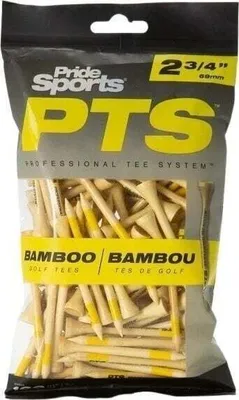 Produktbild von Pride Tee Professional Tee System (PTS) Bamboo Weiß Golf-Tees
