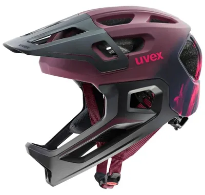 Produktbild von UVEX react jr. Fullface Kinder MTB Fahrradhelm cranberry matt 52-56 Zentimete...