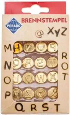 Produktbild von Brennstempel Buchstaben M-Z 16tlg