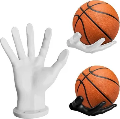 Productafbeelding van Handwandhouder voor ballen - balhouder - geschikt voor voetbal en basketbal