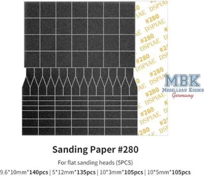 Produktbild von DSPIAE DSP-SP-ES02 Sanding Paper f.Flat Reciproctg.Sanding Head #280