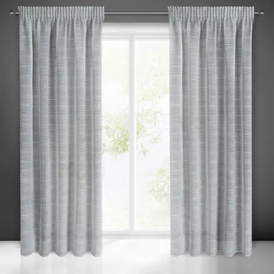 Zdjęcie produktu dla Zasłona ARIA srebrna 140x300 cm taśma marszcząca
