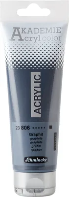Produktbild von Schmincke 120ml AKADEMIE Acryl color Graphit Acryl 23 806 012