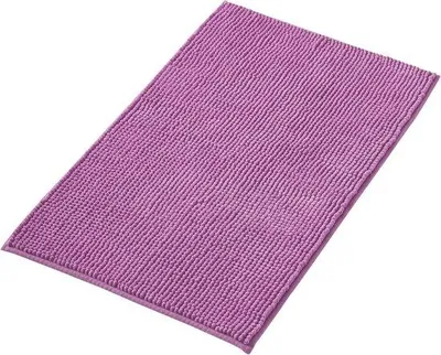 Produktbild von Famanu Badmatte Anti-Rutsch aus weichem Chenille - Lila, 40x60 cm