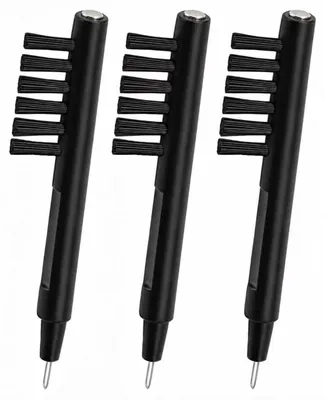 Reinigungsbürstenset für Hörgeräte, 4-teilig, mit Magnet und Wachsöse