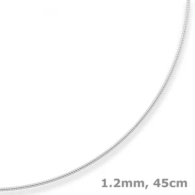 1-2mm-Tondakette-Omegareif-aus-925-Silber-rhodiniert-45cm