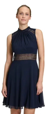 Produktbild von Vera Mont Damen Cocktailkleid mit Spitzeneinsatz Night Sky,36