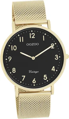 Produktbild von Oozoo Damen Herren Armbanduhr gold Analog Vintage Series Metallarmband D2UOC20344