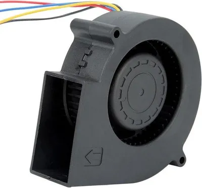 Image de Ventilateur pour barbecue au charbon de bois noir, idéal pour les pique-niques et le camping en plein air