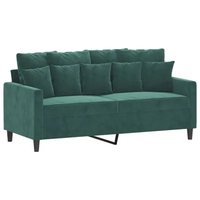 Produktbild von vidaXL 2-Sitzer-Sofa Dunkelgrün 140 cm Samt