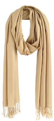Zdjęcie produktu dla Elegancki szal z wiskozy Pashmina, wymiary 200x70 cm, kolor camelowy