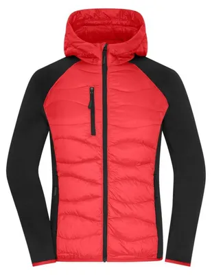 Produktbild von James and Nicholson - Hybridjacke für Damen LT2832 (M) (Rot/Schwarz)