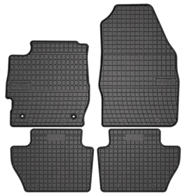Produktbild von Gummi-Fußmatten für Ford Ka+ 2014- (Schrägheck) – 4-tlg, Schwarz, passgenau – Wielganizator SolidPRO
