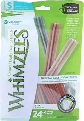 Imagen del producto de WHIMZEES Stix S, 28 unidades, palitos para masticar para perros pequeños, sin cereales, sin azúcares añadidos