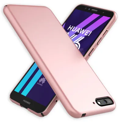 Image de Housse NALIA pour Huawei Y6 (2018), étui rigide fin, protection Slim Cover Rose Gold