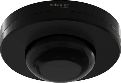 Produktbild von Oktaplex Präsenzmelder 360° IP65 Decken Bewegungsmelder Außen & Innen 230V schwarz LED geeignet mit Dauer-An Funktion
