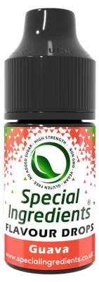 Produktbild von Special Ingredients Flavor Drops Guave 30 ML, Hochdosiertes Lebensmittelaroma, Geschmackstropfen für Backen, Speisen und Getränke