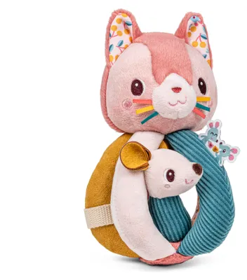 Immagine prodotto di Lilliputiens afferrare sonaglio giocattolo per bambini Jeanne il gatto - sensoriale