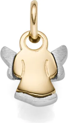 Anhänger-Engel-585-Gold-gelb-weiß