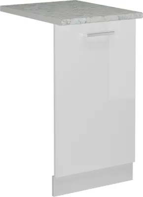 Zdjęcie produktu dla Panel przedni Vicco R-Line Biały wysoki połysk 45 cm , BP Marmur, Model 54906