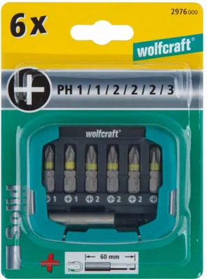 Produktbild von wolfcraft GmbH 1 Bit-Box 7-teilig