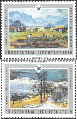 Produktbild von Briefmarken Liechtenstein 2006 Mi 1405-1406 (kompl.Ausg.) gestempelt Maler in Liechtenstein