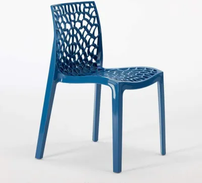 Produktbild von 22er Set Gruvyer Grand Soleil Stapelbare Stühle für Bars und Restaurants - Blau