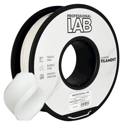 Zdjęcie produktu dla Filament PLA Matte White Matowy Biały Prof. Lab 1,75 mm 1000g Drukarka 3D
