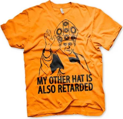 Produktbild von My Other Hat Is Also Retarded T-Shirt - Large - Orange