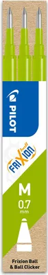 Produktbild von PILOT Ersatzmine FriXion Ball/Clicker 0.7 - 3er Set Tintenrollerminen, Hellgrün