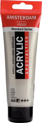 Produktbild von Royal Talens Amsterdam Acrylfarbe 120 ml silber - metallic malen