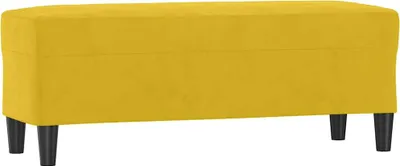 Obrázok produktu pre vidaXL Lavica žltá 100x35x41 cm Velvet