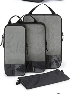 Produktbild von INF 3-teiliges Packwürfel-Set für Reisen Schwarz
