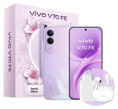 Obrázok produktu pre VIVO V70 FE, 17,4 cm (6.83"), 8 GB, 256 GB, 200 MP, Android 16.0, Purpurová