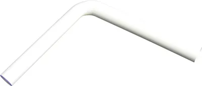 Produktbild von Wisa Spülrohrbogen 90° PVC, weiß