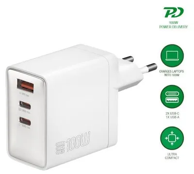 Obrázek produktu pro 4smarts 542100, Vnitřní, AC, Stříbrná, Bílá