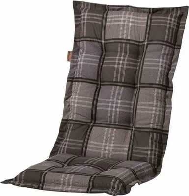 Produktbild von Madison Tuinstoelkussen hohe Rückenlehne 50x123 cm Patchy Grau, wetterfest, bequem, für Gartenmöbel