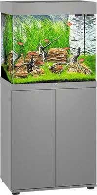 Produktbild von Aquariumkombination Juwel Lido 120 LED SBX mit LED-Beleuchtung, Heizer, Filter und Unterschrank grau