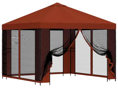 Image de Abri de jardin avec parois 3 x 3 m Terre cuite