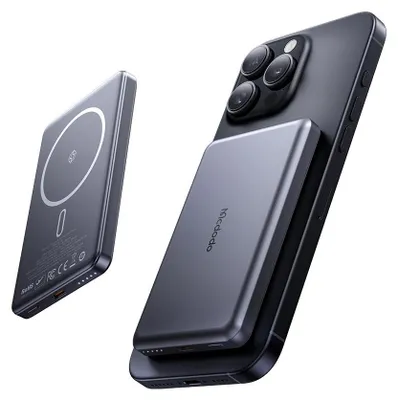 Obrázok produktu pre Mcdodo – Magnetic Power Bank Meta Series magnetická powerbanka 5000 mAh 20W ultratenké prevedenie – čierna