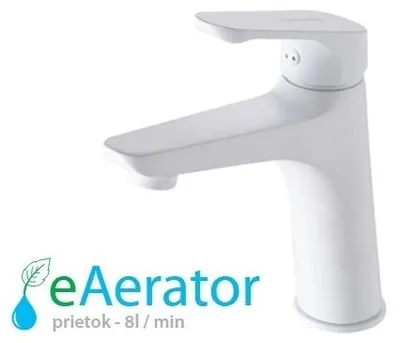 Obrázok produktu pre Umývadlová batéria VENUS vyššia, bez odtokovej súpravy, biela