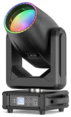 Produktbild von LED Moving Head Beam-Licht - 200 W - DMX512 - 18 Gobos - 15 Farben - 8+48 Prismen - EU-Stecker